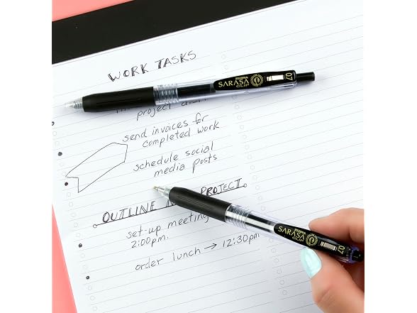 Zebra Pen Sarasa Clip Gel Retractable Pens