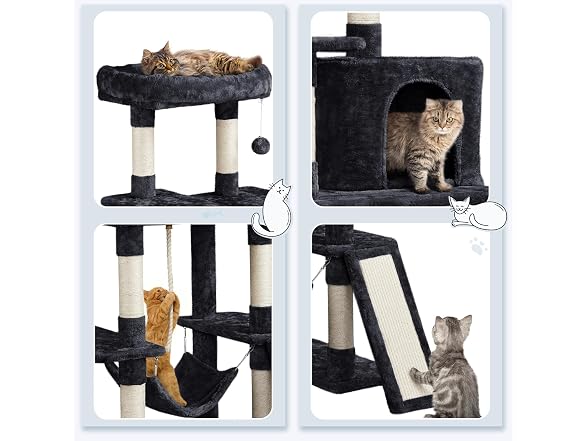 Yaheetech 63in Sturdy Large Cat Tree