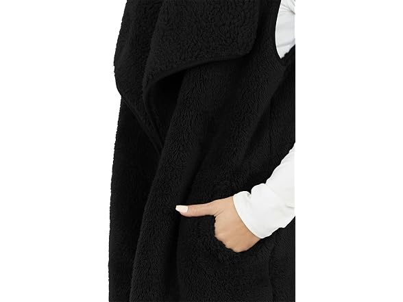 ReachMe Women (XL) Sleeveless Sherpa Vest Fur Vest