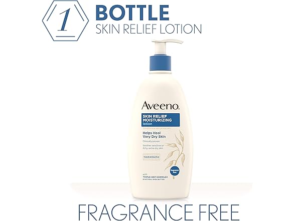 Aveeno Skin Relief Lotion, Shea Butter, 18oz