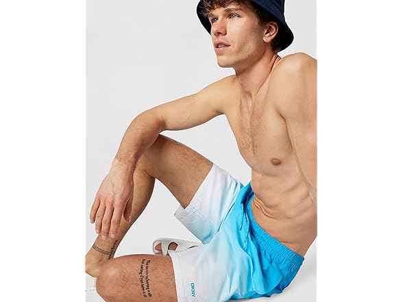 Dkny Men Swim Swim Trunk Lt Blue