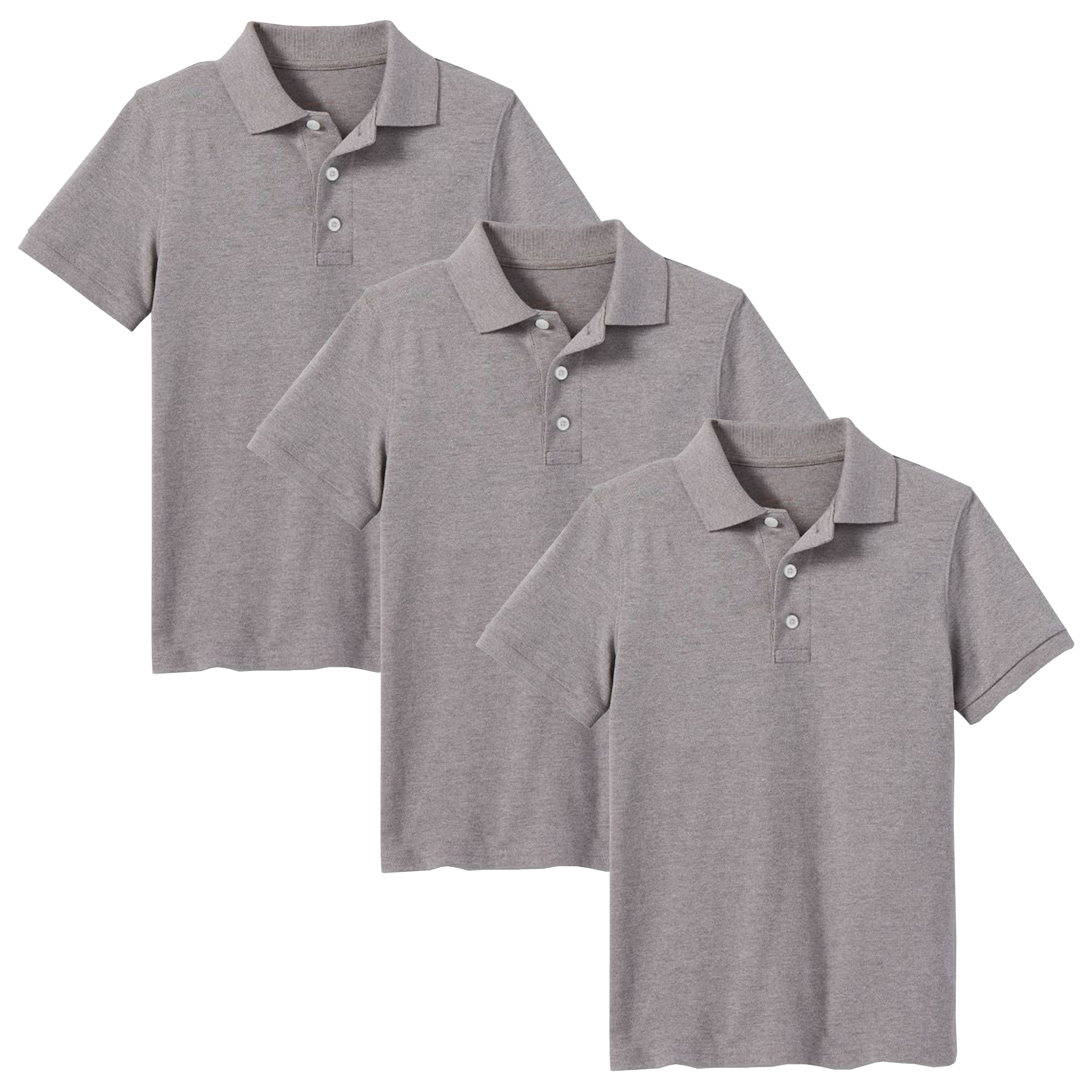 Boys 3PK Short Sleeve Uniform Polo - Gallery 26