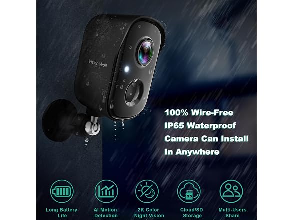 VISION WELL Security Cameras Wireless