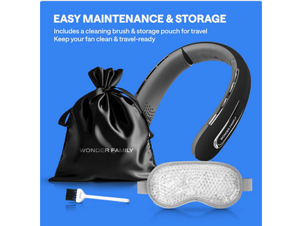 Wonder Rechargeable 4000 mAH Portable Fan Necklace