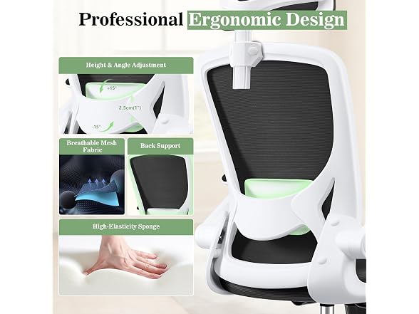 Bestfair W0893 Ergonomic Office Chair (Open Box) - Gallery 6