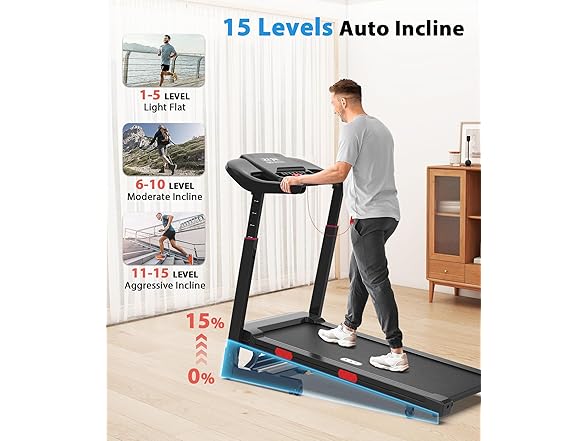 Treadmill with Auto Incline