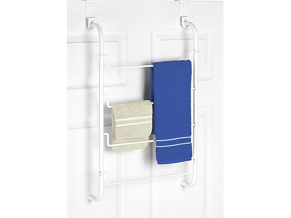 Whitmor Over The Door White Towel Rack