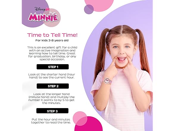 Disney Kids'  Minnie Mouse Steel Watch