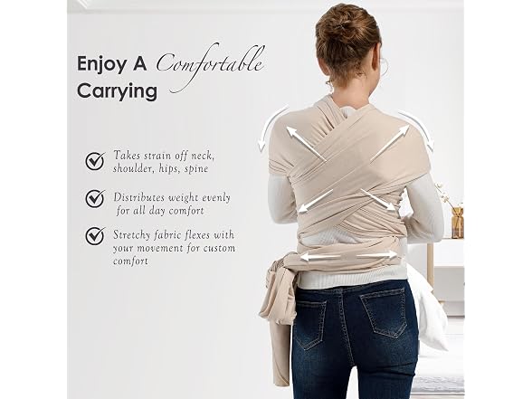 MISSWISDOM Baby Wrap Carrier Newborn