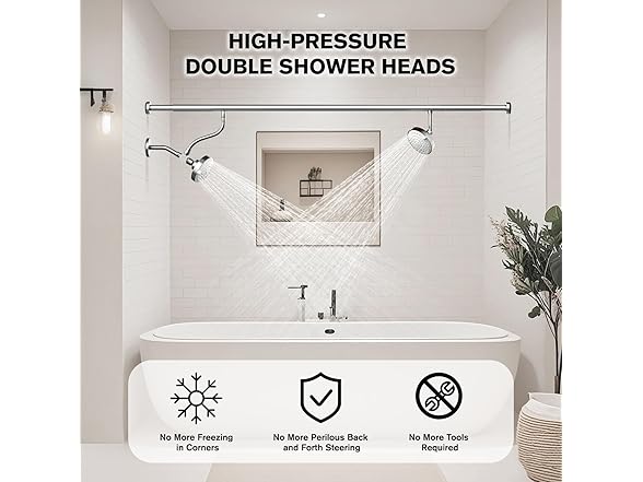 NTPN Dual Shower Head for Couples
