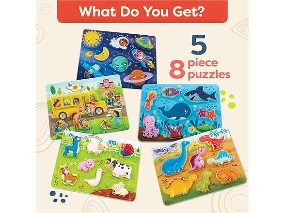B. toys – Peek & Explore Wood Puzzles