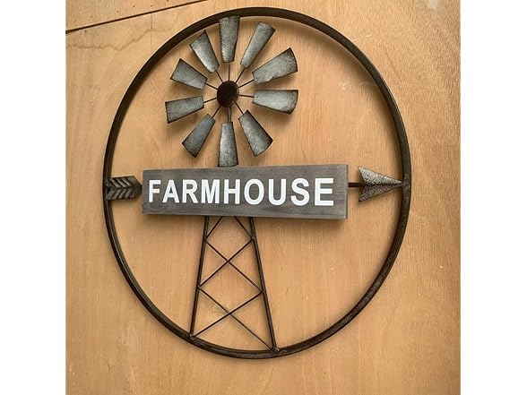 Rustic Farmhouse Windmill Wall Art