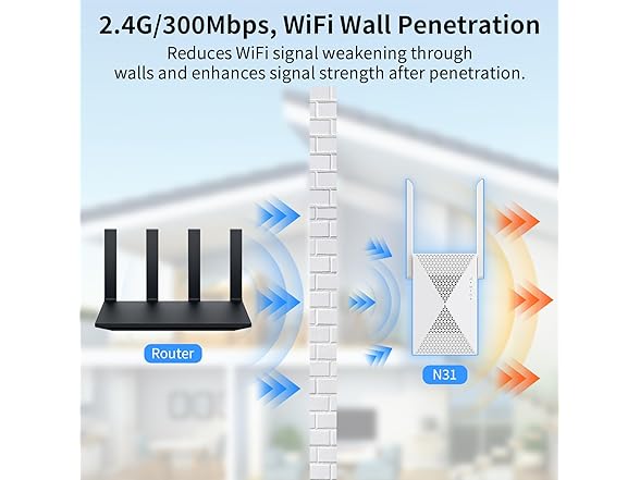 JoyLantern WiFi Extender White