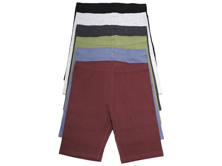 Angelina G6735_ASST_6_US Small (0-2) Cotton Mid Thigh Safety Bike Short Panties Assorted Color (6 Pack)