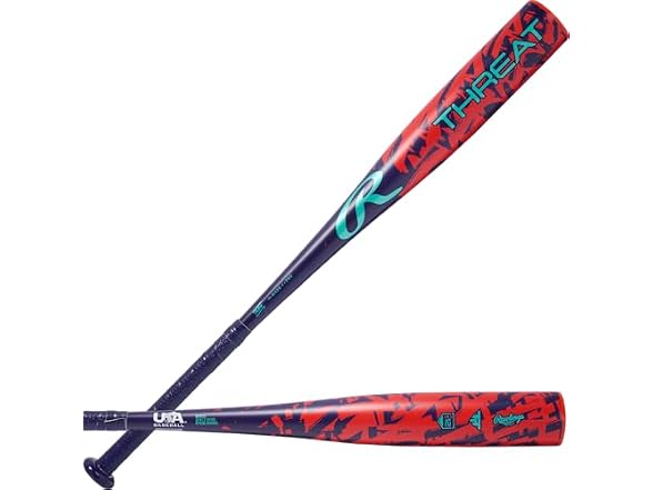 Rawlings | 2026 | Threat Baseball Bat | USA | 2 5/8" Barrel | 31" | -12