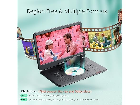 YOTON 17.5in Portable DVD Player