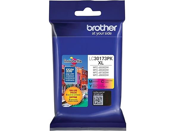 Brother Printer LC30173PK High Yield XL Ink Cartridges