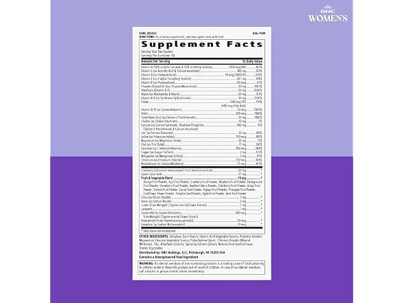 GNC Womens Ultra Mega Multivitamin