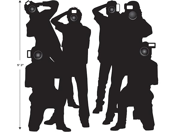 Beistle 6 Piece Plastic Paparazzi Backdrop