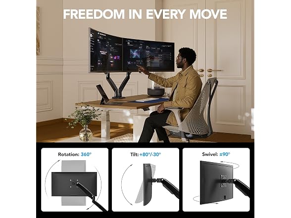 HUANUO Dual Monitor Stand 