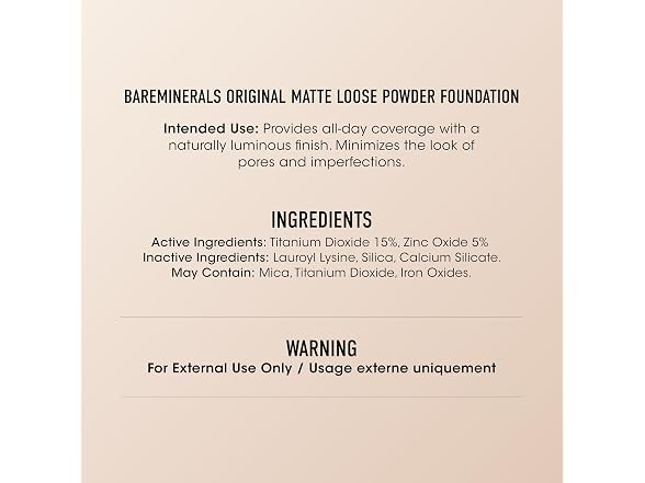 Bare Minerals Matte Foundation Medium Tan 0.21oz