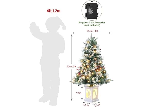 KISIQI 2 3FT Artificial Christmas Trees
