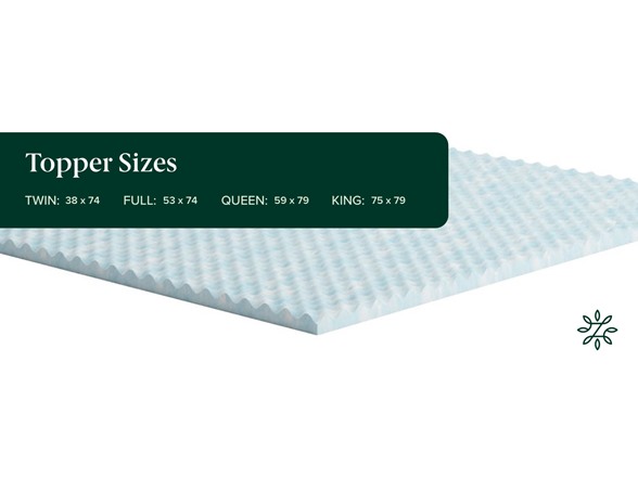 ZINUS Gel Cooling Full Mattress Topper