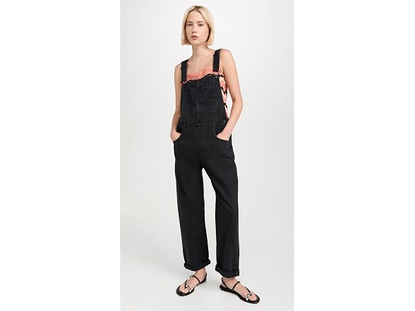 Free People Women (XL) Ziggy Overalls