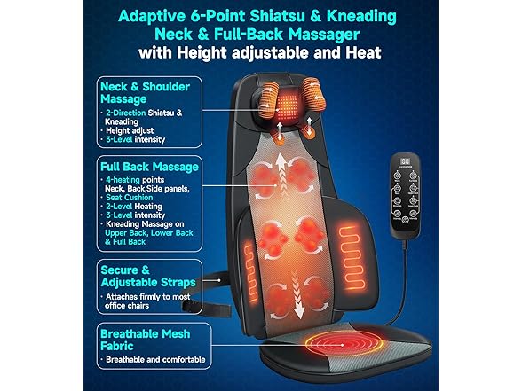 Heated Chair Back Massager
