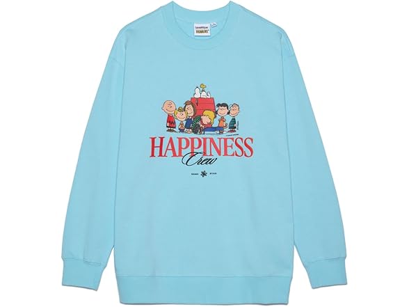 Samii Ryan Women Peanuts Happiness Crew Crewneck