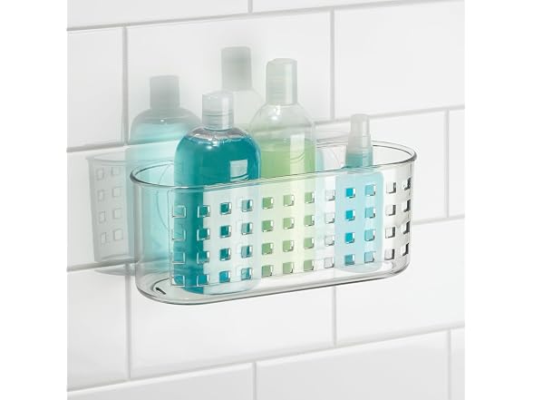iDesign Hanging Suction Shower Caddy Basket