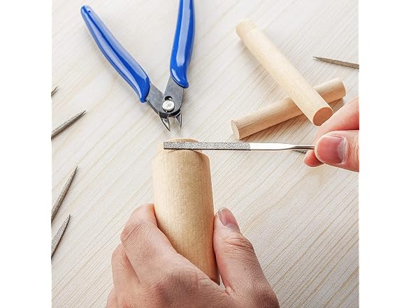 Auniwaig CON-33 2Pcs Diamond Needle File