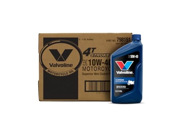 Valvoline 4-Stroke Motorcycle SAE 10W-40 Motor 6pk