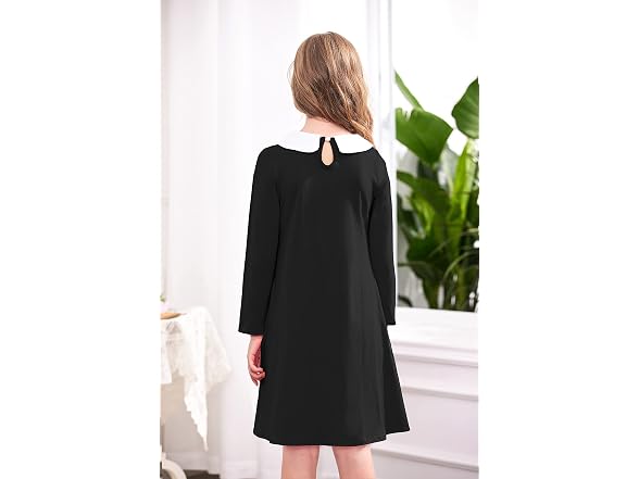 Girls Peter Pan Collar T-Shirt Dress