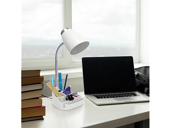 Simple Designs Simple Designs LD1067-WHT Compartmental Desk 