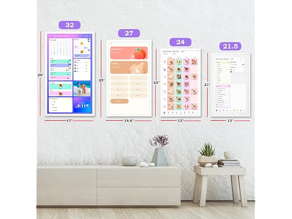 FULLJA 27" Smart Digital Calendar