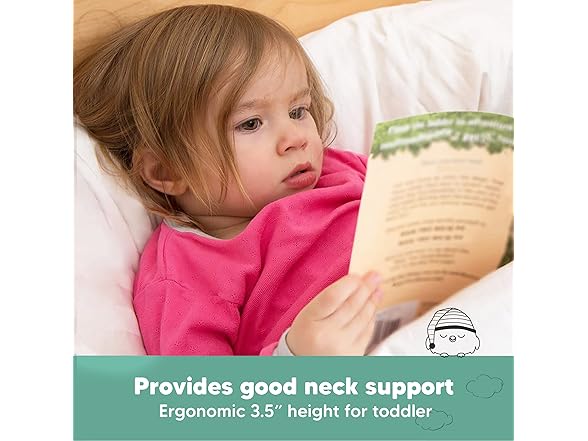 KeaBabies Toddler Pillow with Pillowcase