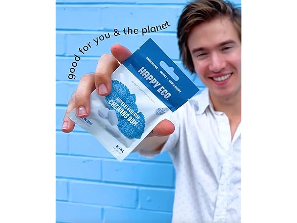 HAPPY ECO Sugar Free Spearmint Gum, 84pc
