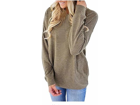 Akihoo Women (S) Pocket T Shirt Long Top Pullover