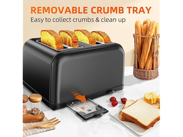 4 Slice Toaster w/ 7 Shade Settings