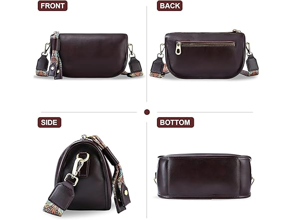 Yonami Genuine Leather Crossbody Bag