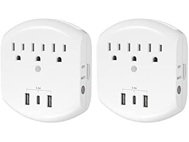 $11.99 Clear Power 2-Pack USB Wall Charger dealfomo