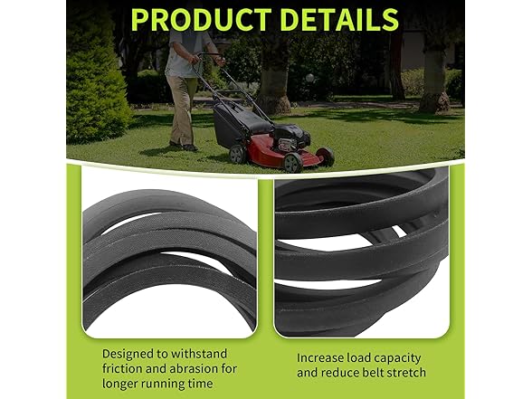 JingSney 1/2"x109" Deck Belt Cub Cadet