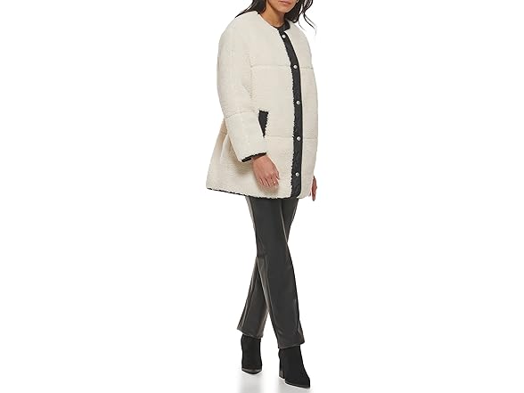Levis Womens Midlength Sherpa Coat