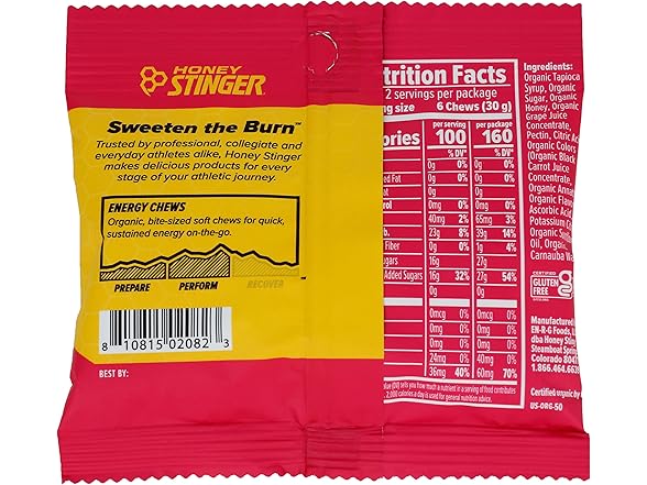 Honey Stinger Fruit Smoothie Chews 1.8oz