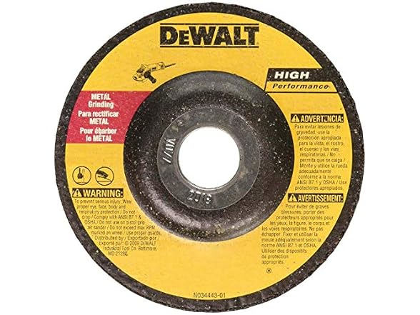 DEWALT 4 1/2x1/4x7/8 METAL GRINDING WHEEL