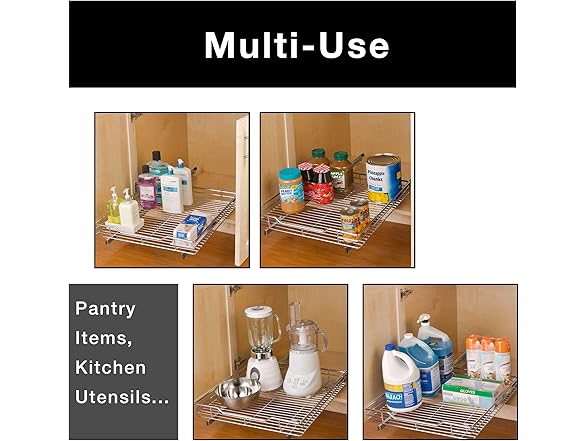 Smart Design X-Large Roll-Out Shelf