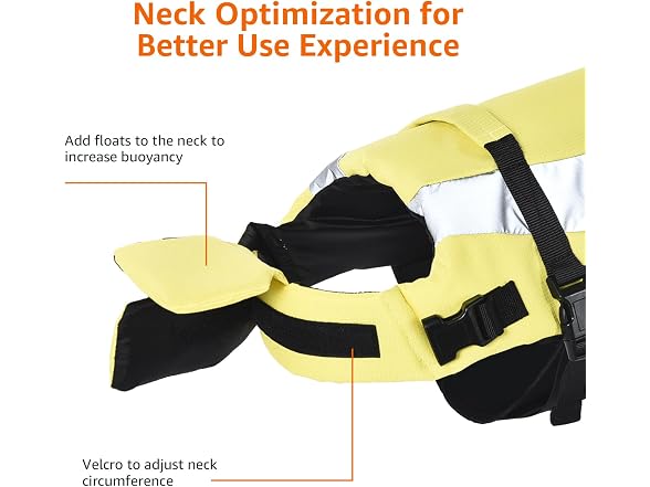 Amazon Basics Dog Adjustable Life Jacket w Reflective Stripes