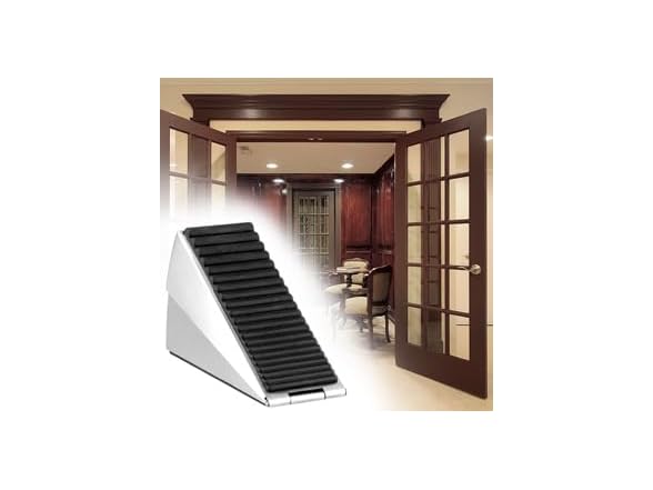 QWORK Adjustable Door Stopper Steel