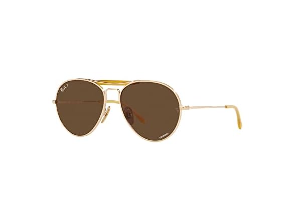 Ray-Ban Unisex RB8063 Titanium Aviator Sunglasses